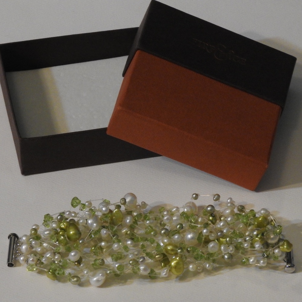 Fire & Ice Freshwater Pearl Bracelet